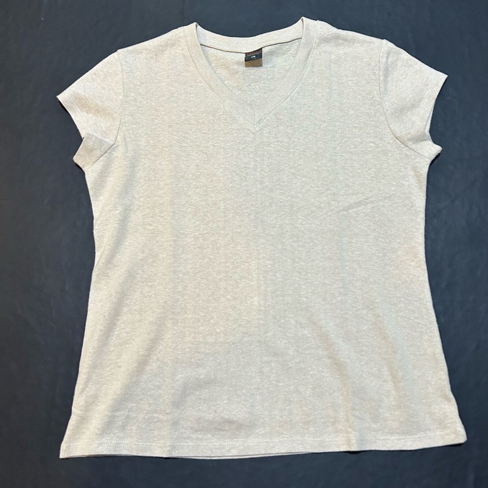 Women's Hemp and Organic Cotton V-Neck T-Shirt, Hemp Cap Sleeve V-Neck Shirt